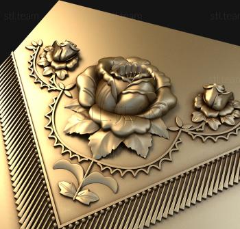 3D модель Розы и пион (STL)